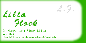 lilla flock business card